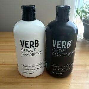 Verb Ghost Shampoo and Conditioner 12 fl oz bottles. $25 for both.